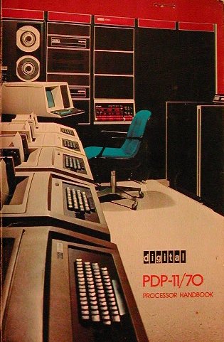 PDP-11/70 System pictured on the processor handbook